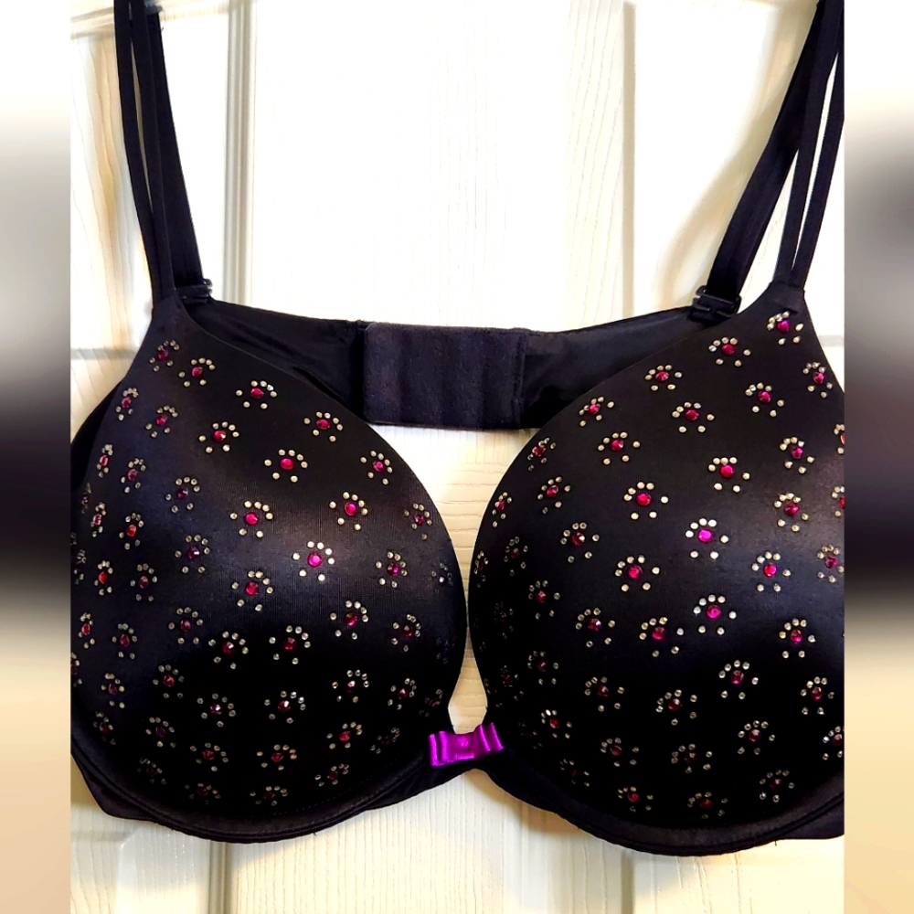 VS satin and rhinestone bra